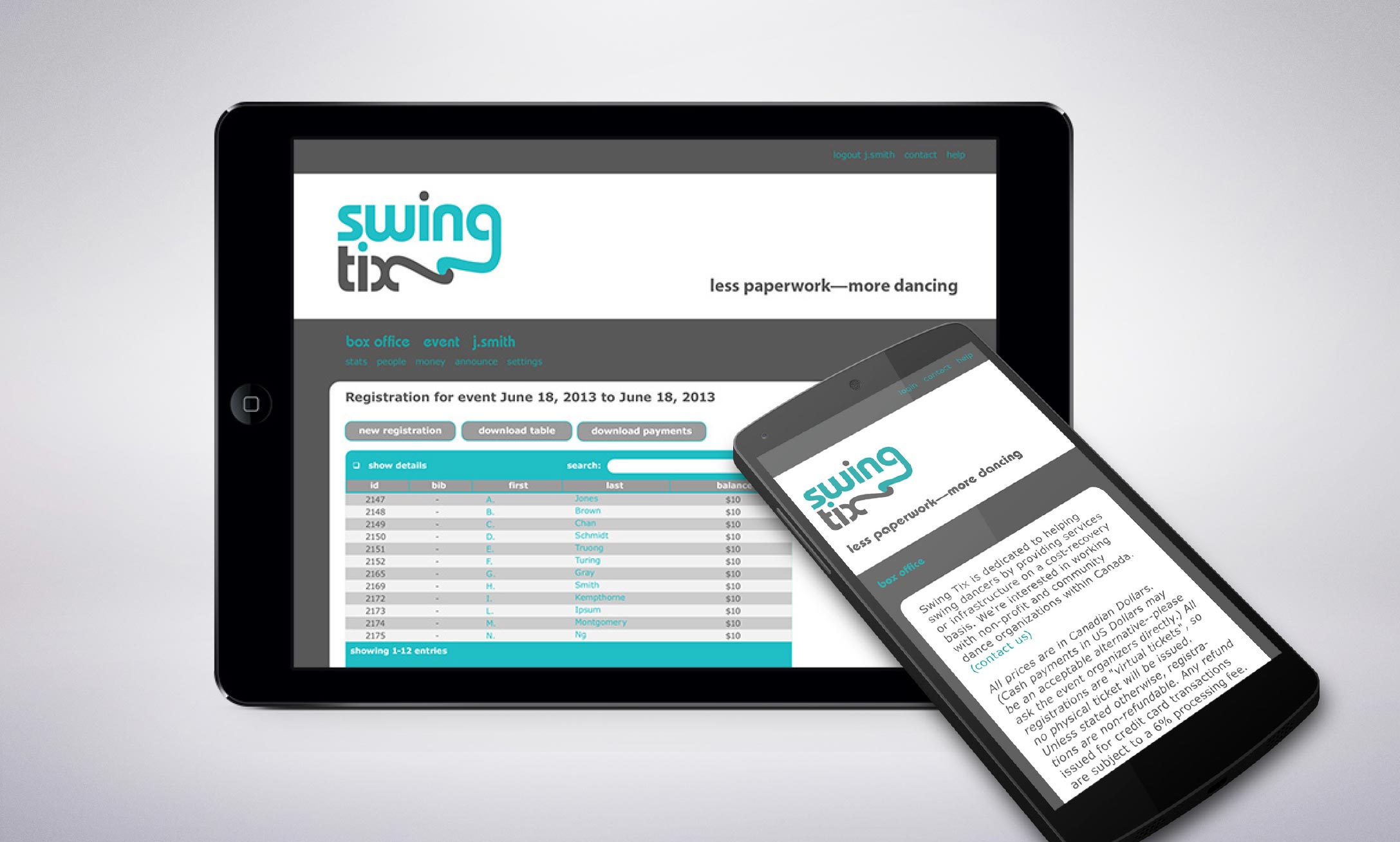 Swing Tix Mobile