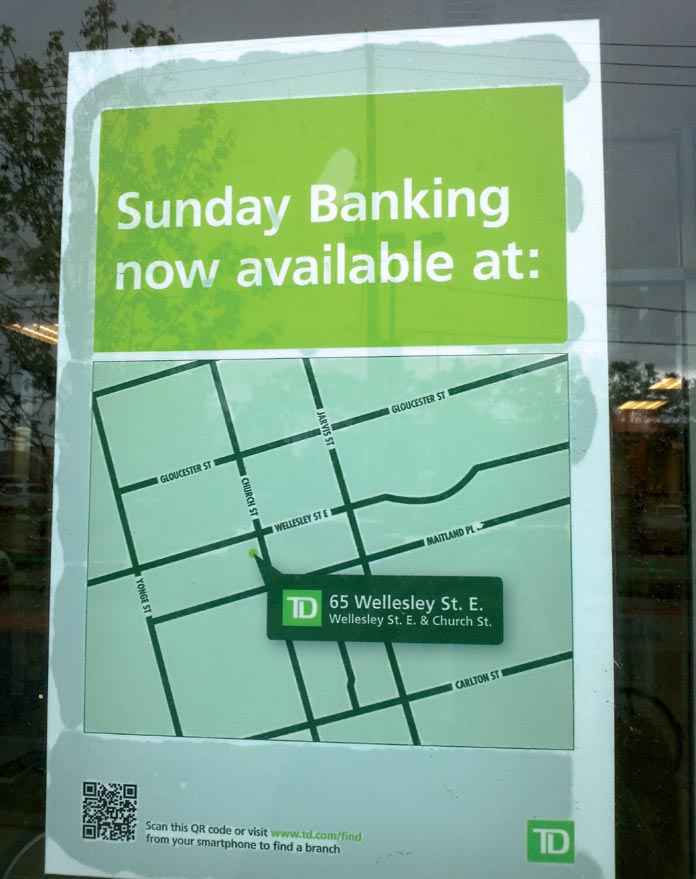 TD signage